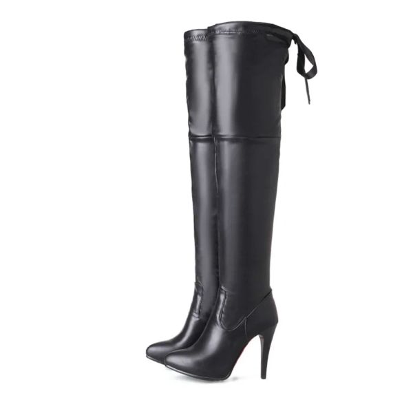 Boots 2024 Bigh High Women Boots на колене сексуальные туфли ночных клубов Длинные Zapatillas Mujer Platform Boots Super Best 3250 1716