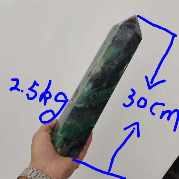 Dekofiguren Extra Groß !!!!!!Wunderschöne Fluorit-Säulen mit natürlichem Kristall, Reiki-Heileinrichtungs-Geode, 1 Stück