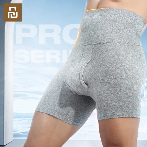 Control Youpin Männer Bauch-steuer Shorts Hohe Taille Abnehmen Unterwäsche Body Shaper Bauch Gürtel Boxer Briefs Männliche Bauch Steuer Höschen