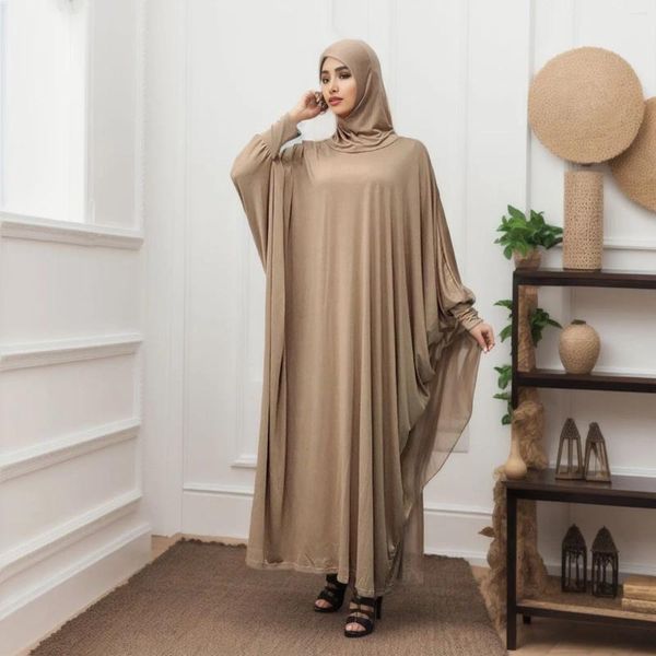 Sıradan Elbiseler Abaya Femme Musulman Ramazan Dua Hijab Elbise Türkiye Kaftan İslami Giyim Müslüman Kadınlar İçin MAXI ROBE Kaftan Vestidos