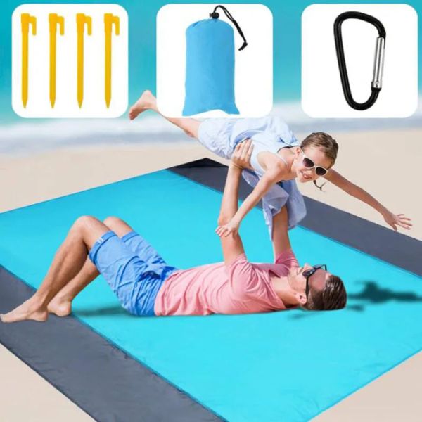 Коврик для пикника на открытом воздухе для спальной площадки Портативное пляжное одеяло для кемпинга водонепроницаемое легкое легкий для туристического кемпинга