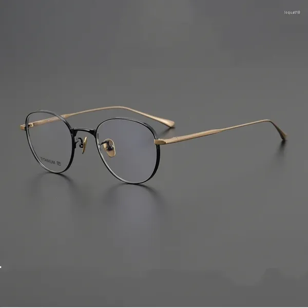 Óculos de sol quadros lentes ópticas para homem modelo rádio cidade japão marca quadrado titânio feminino tendência óculos oculos de grau feminino