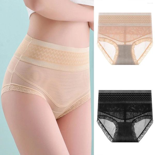 Mutandine da donna Granny per donna Ladies Tummy Tucking Hip Lifting Shaping Lace Vita media alta Traspirante