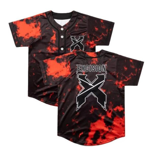 Camiseta de beisebol excisão merch headbanger tie dye para mulheres homens jogador ao ar livre esportes topos hip hop harajuku camiseta de grandes dimensões