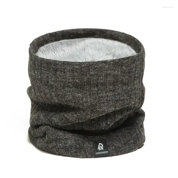 Lenços grosso inverno quente anel cachecol mulheres homens de malha máscara facial snood pescoço cachecol bufanda silenciador colar listrado neckerchief