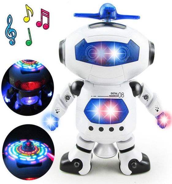 Elektronischer gehender Tanz-intelligenter Raum-Roboter-Kind-kühles Astronauten-Modell-Musik-Kind-Licht-Spielzeug-Weihnachtsgeschenk 360 rotierendes2389405