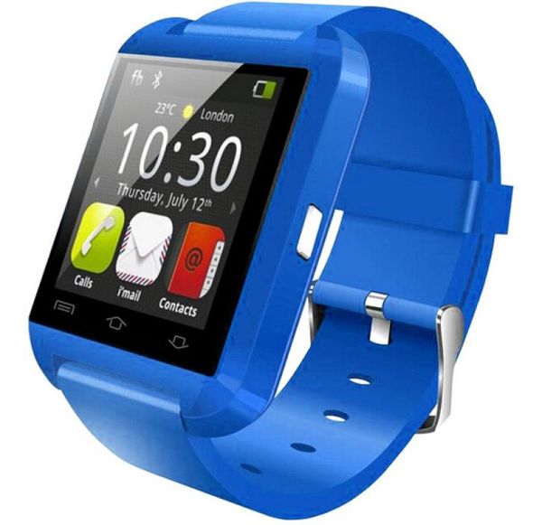 Bluetooth Smartwatch U8 U Watch Smart Watch Наручные часы для iPhone Samsung HTC Android Phone Смартфоны в подарок с доставкой DHLp5553890