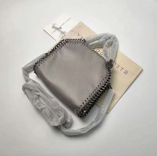 Designer Stella Mccartney Falabella Tote Bag Mulher De Luxo Metálico Sliver Preto Minúsculo Compras Mulheres Bolsas De Couro Crossbody Ombro Walle