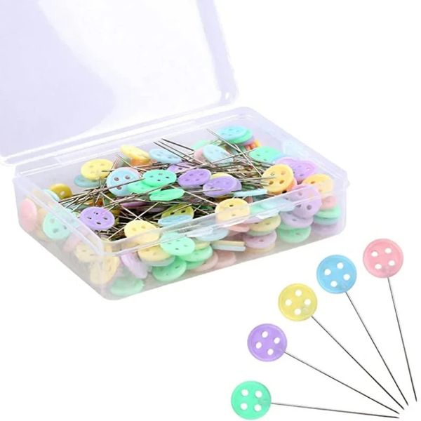 2024 pin patchwork 100pc Pinsuli fiore Pins Strumento di trapunta per cucire Accessori per cucire pins patchwork artigiani artigiani per aghi