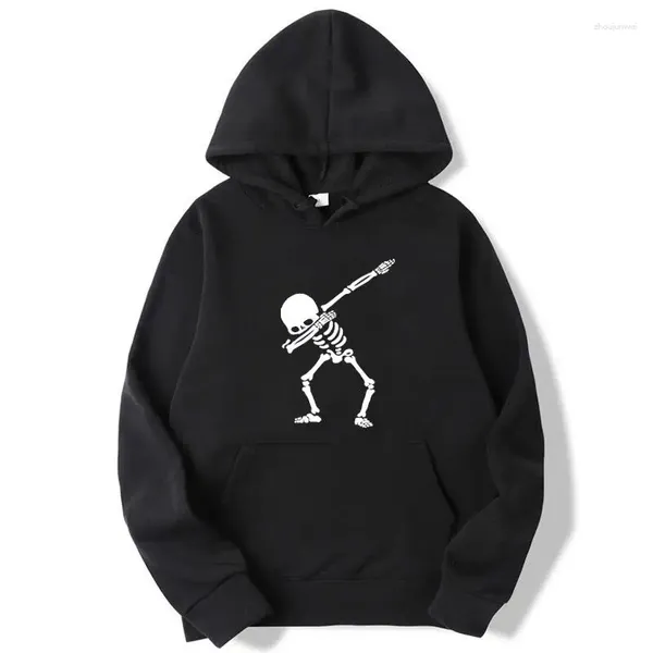 Männer Hoodies Mode Marke Lustige Schädel Mann Druck Gemischt Baumwolle Frühling Herbst Männlichen Casual Hip Hop Hoodie Männer