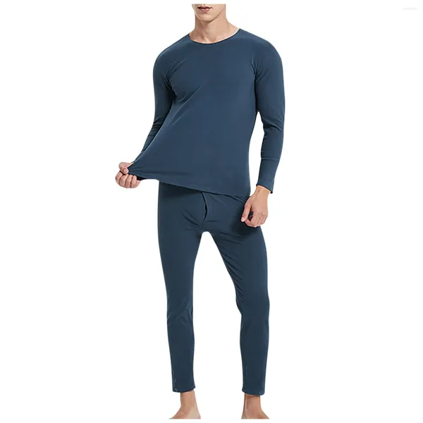 Tute da uomo Inverno Uomo Set di biancheria intima termica Pantaloni lunghi Legging Homme Sexy Plus Pigiama di velluto Set Casual addensato