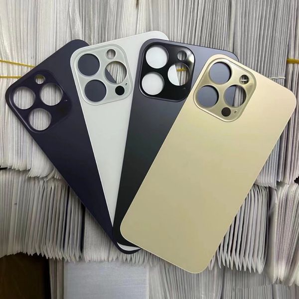 OEM задние стеклянные корпуса с большим отверстием для iPhone 14 Plus Pro Max 13 12 11 8 Plus X XS MAX Задняя батарея заднего стекла Стеклянный корпус Сменная задняя крышка камеры с отверстием для концерта