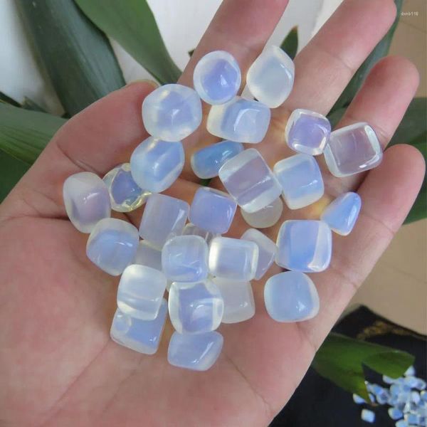 Estatuetas decorativas 200g 10-20mm atacado opala opalite pedras caídas formato redondo reiki cura fengshui jardim pedra de quartzo preço casa