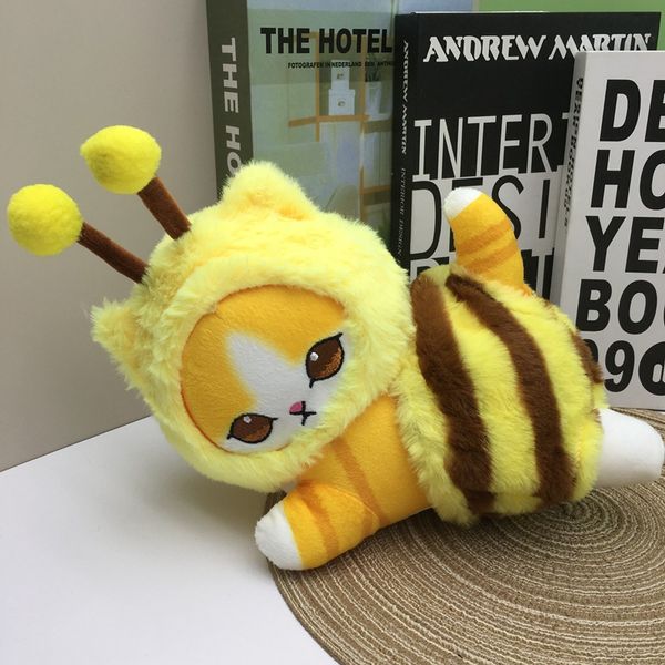 2024 venda quente atacado bonito abelha gato brinquedos de pelúcia jogos infantis playmate presentes de férias decoração do quarto presentes de férias