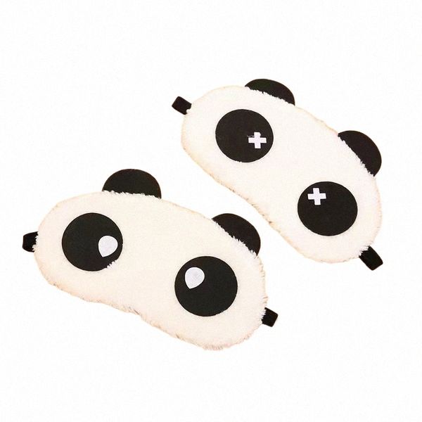 Niedliche Panda-Augenmaske, Plüsch-Schlaf-Augenmaske, Rest, lichtblockierende Augenschutz x3YS #
