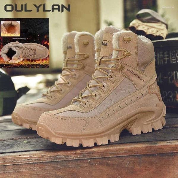 Fitnessschuhe Winter Warm Männer Militärische Taktische Stiefel Herren Armee Klettern Wandern Wüste Wasserdichte Arbeitssicherheit Outdoor Combat