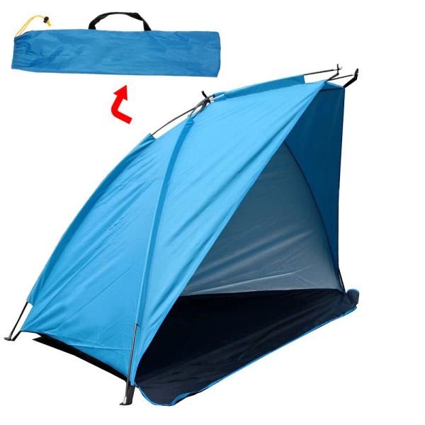 Ripari Tende da spiaggia a strato singolo 2 persone Tenda da campeggio Anti UV Ripari per il sole Tenda da sole Tenda da esterno per la pesca Picnic Escursionismo