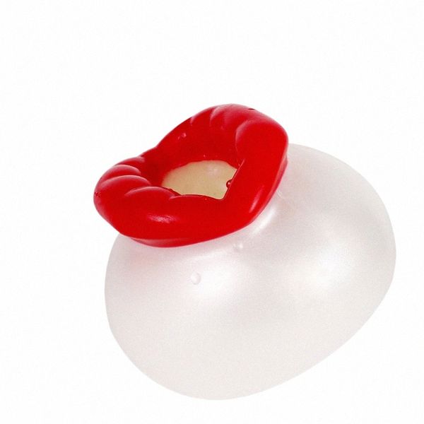 Geeba Red Lip Glans Trainer Мужской призрак Тренажер Str Relief Doll Soft Silice Мастурбатор Массаж пениса Секс-игрушки для взрослых 72wv #