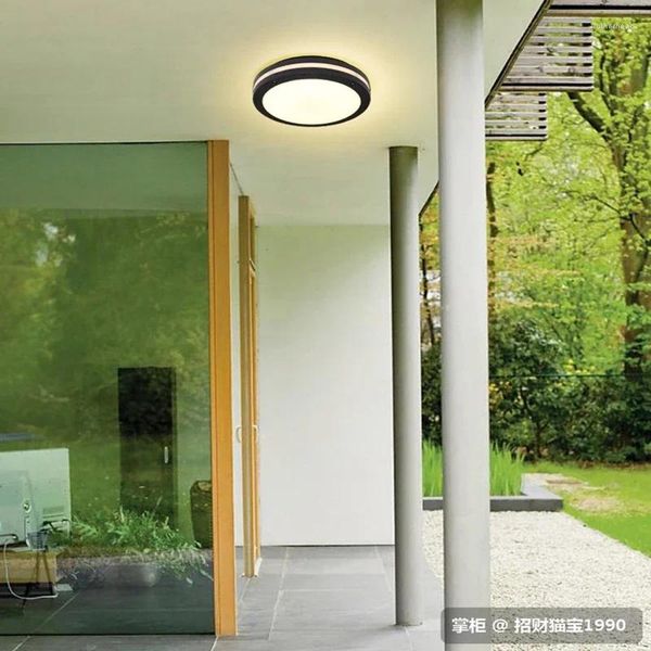 Luzes de teto à prova d'água downlight ao ar livre varanda terraço El Light Banheiro IP65 lâmpada redonda AC110V AC220V