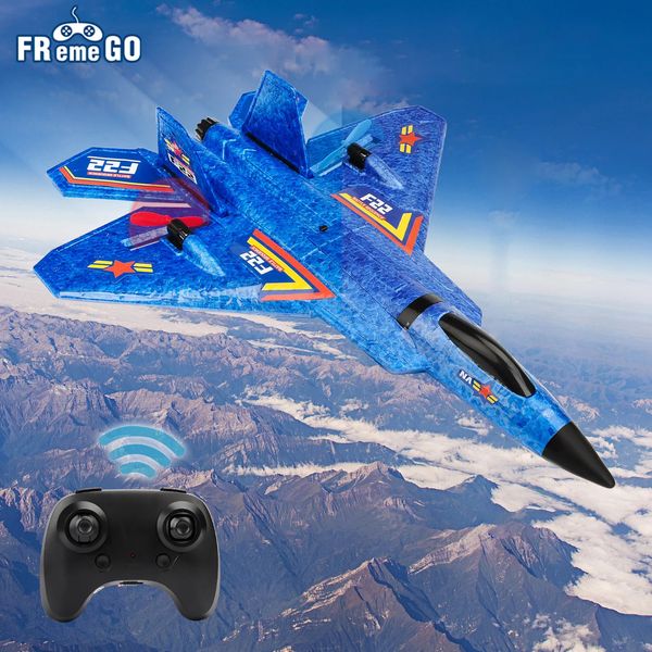 RC -Ebene F22 Raptor Helicopter Fernbedienungsflugzeug 2.4 g Flugzeug Fernbedienung EPP Schaumebene Kinder Spielzeug 240323