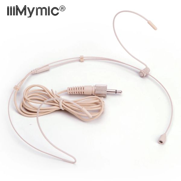 Microfones 1 PCS de boa qualidade Headset Cardióide Condensador Microfone para Sennheiser Transmissor BodyPack Sem Fio 3.5mm 3.35mm Bloqueável
