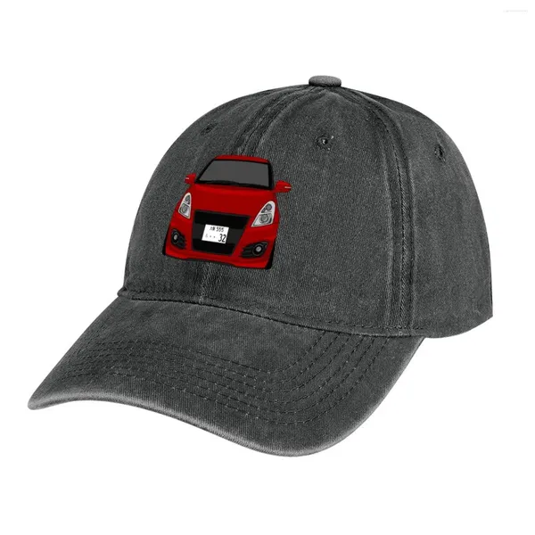 Berretti ZC32S Swift Sport Front Cappello da cowboy rosso Rugby Berretto da baseball nero Ragazza da uomo