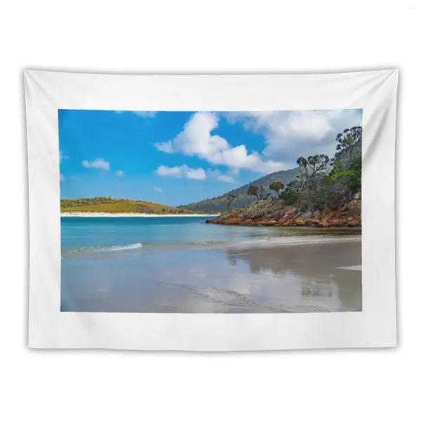 Arazzi Wineglass Bay Beach Tasmania Arazzo Arredamento camera da letto Decoratore estetico per stanza