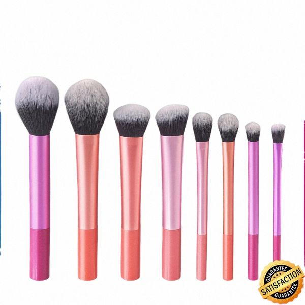 8pcs misturar e combinar cores pincéis de maquiagem Set Foundati Blush Eyeshadow Ccealer Destaque Brush Kit Cosmetic Makeup Tools 58uL #