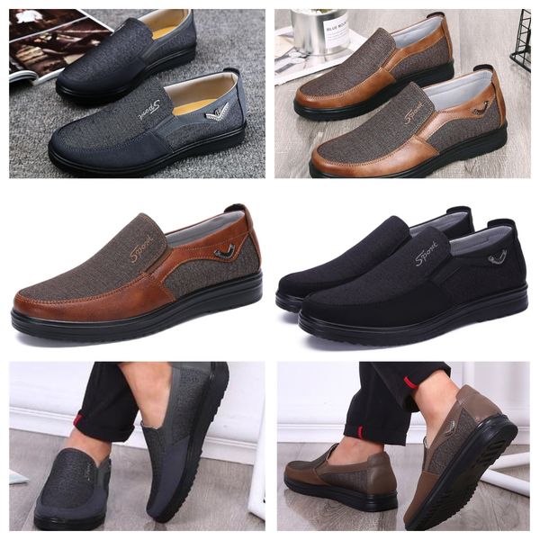 Modelo Formal Designer GAI Sport Dress Shoes Homens Sapatos Pretos Ponto Redondo Toe Festa Banquete Ternos Homens Business Heel Designers Sapato EUR 38-50 Soft Classic