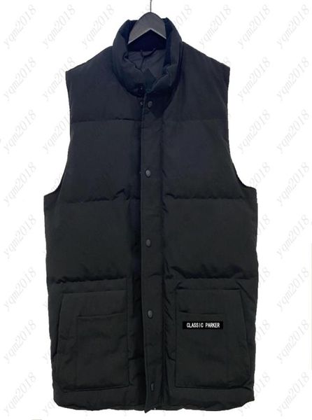 inverno New Mens downs jaqueta design de luxo real pena para baixo colete quente mulheres coletes EUA Canadá estilo Homme Gilet masculino feminino bodywa9900140