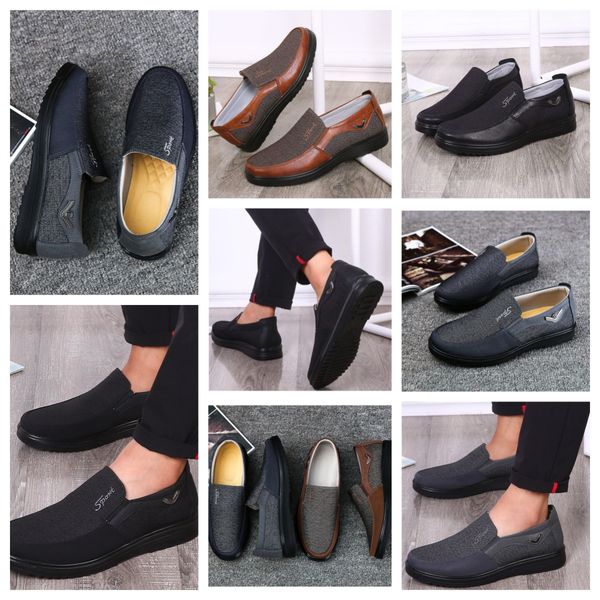 Gai sapato masculino confortável, preto, dedos redondos, festa ao ar livre, banquetes, terno masculino, sapatos de salto de negócios, eur 38-50 macio