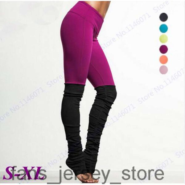 Pantaloni da yoga da donna Collant da corsa a compressione color caramello Leggings da fitness a vita alta Pantaloni skinny da ballo patchwork neri Novità