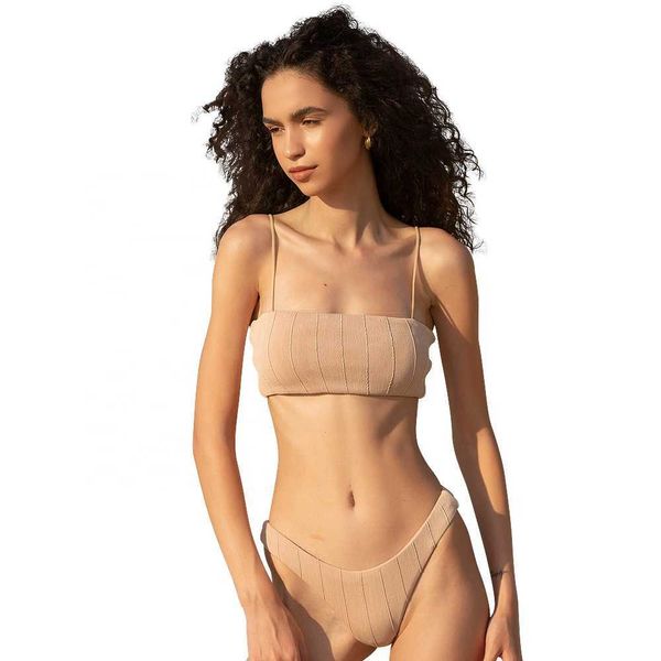 Neues Design, modisch, Strand, gerippter Stoff, strukturierte Bademode, gerippter Badeanzug, sexy Damen-Bikini-Badeanzüge