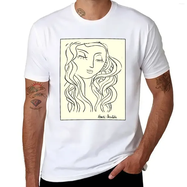 Canotte da uomo HEAD: Vintage Young Girl Matisse Painting Print T-shirt Kawaii Abbigliamento Camicie T-shirt grafiche T per uomo