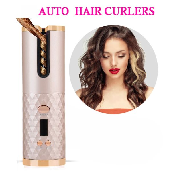 Ferros de ondulação do cabelo ondas varinha modelador automático ferro usb recarregável sem fio cabelo cerâmica curling ferro curlers salão de beleza encaracolado styler