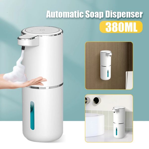 380ml Otomatik Köpük Sabunu Dispenser Banyo Akıllı Yıkama El Makinesi USB Şarjı ile Mutfak 240313