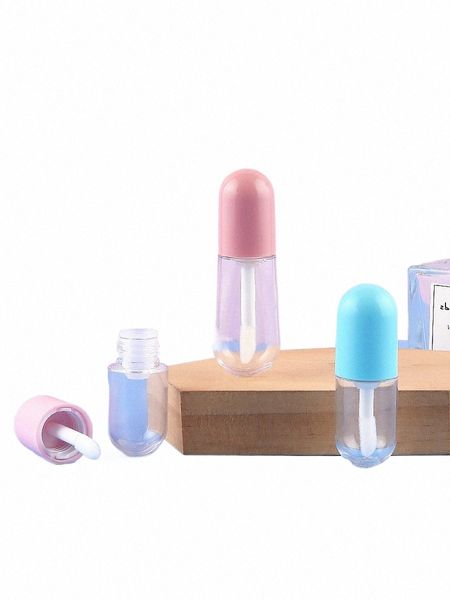 100/500pcs l /4ml Vazio Lip Gloss Tubo Cápsula Lip Balm Tubo Plástico Batom Líquido Ctainer Mini Lipgloss Sample Bottles p8uf #
