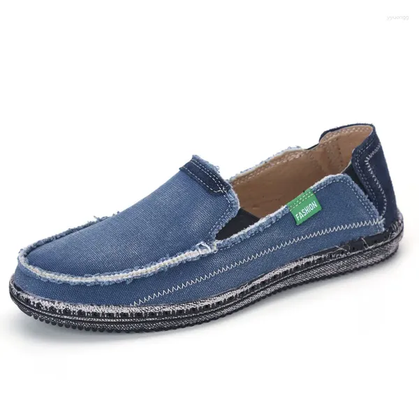 Casual Schuhe Große Größe 48 Männer Leinwand Espadrilles Atmungsaktive Loafer Bequeme Ultraleicht Lazy Boat 2024 Sommer