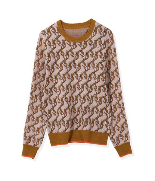 Свитера ранней осени, модный брендовый британский стиль, свитер с круглым вырезом в стиле ретро, облегающий свитер для мужчин и женщин, пуловер1452455