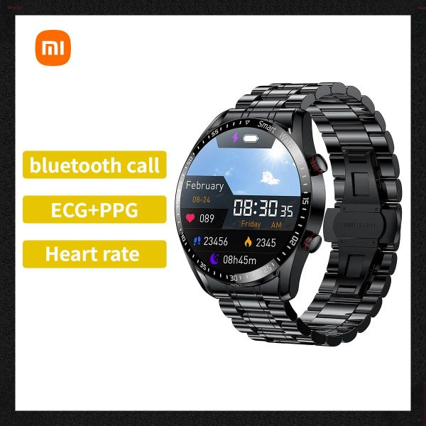 Uhren Xiaomi Smart Watch EKG + PPG Bluetooth Anruf Wasserdichte Smartwatch Herzfrequenzüberwachung Fitness Tracker Edelstahlarmband