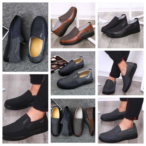 Gai sapatos masculinos confortáveis, sapatos pretos, bico redondo, festa, banquetes ao ar livre, terno masculino, sapato de salto de negócios, designer, eur 38-50 softs