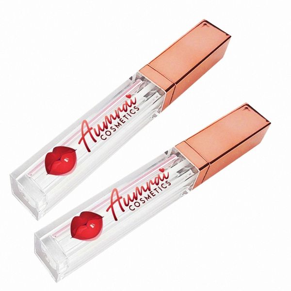 atacado personalizado 5ML Lip Gloss Tube com seu logotipo Bulk Vazio plástico garrafas recarregáveis ​​Ctainer m8Jj #