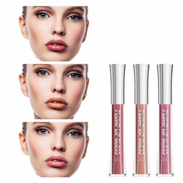 1 ~ 4 stücke Flüssigkeit Lippenstift Wasserdicht Lippenstift 6 Farben Lip Plumper Lippen Make-Up Feuchtigkeit Lipgloss Pflaume Lipgloss Lip glasur u412 #