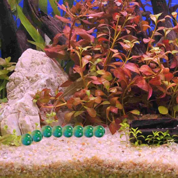 Vasi 50 pezzi 8 mm perle di vetro pietre per acquario decorazioni per piante decorazioni per vasi da interno ornamenti decorazioni