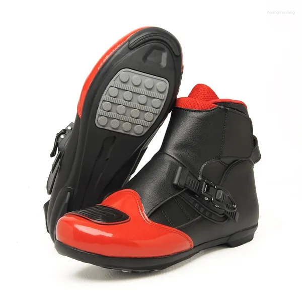 Fahrradschuhe Herren Motorradstiefel Motocross Rutschfest Moto Reiten Racing Motorradfahrer Biker Motorrad