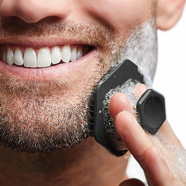 Homens Limpeza Facial Scrubber Silice Miniature Face Deep Clean Shave Massage Scrub Brush Beauty Shower Skin Care Tool Q8ZK #