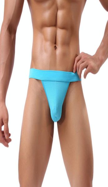 Men039s Sexy Nylon Homosexuell Männer Freiliegendes Gesäß Unterwäsche Tanga Bequemer Suspensorium T-Rücken Atmungsaktive Slips Tanga7395625