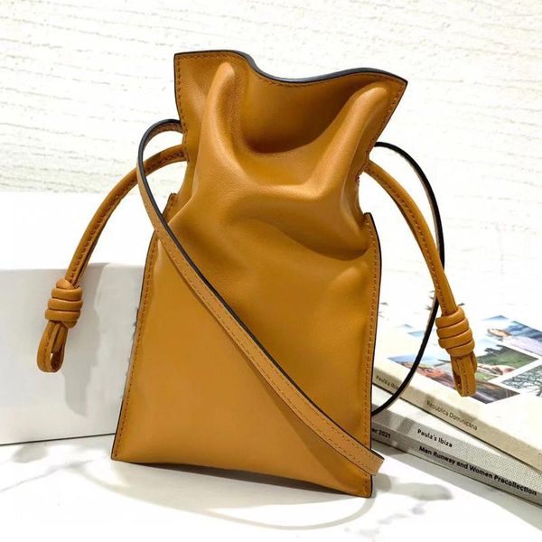 Umhängetaschen 2024 Frauen Echtes Leder Tasche Kalbsleder Telefon Reine Farbe Luxus Designer Echte Umhängetasche Für Dame Einfache Mode