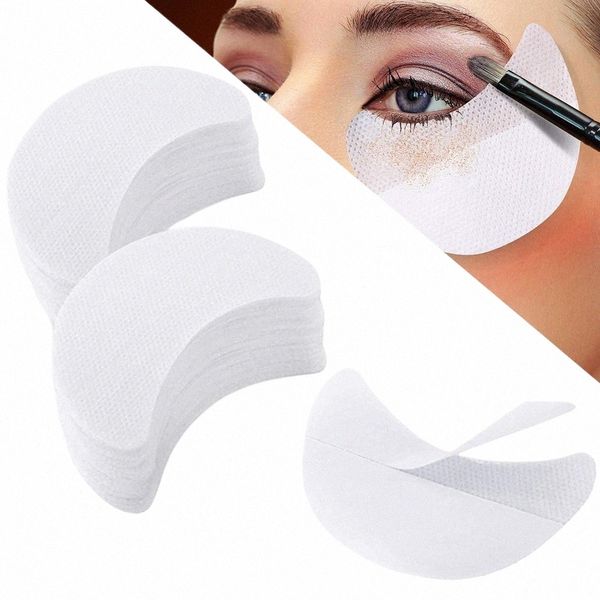10/20/50/100pcs Eyeshadow Shields Almofadas de maquiagem descartáveis sob remendos de olho sem fiapos Eyeshadow adesivos protetor aplicador j4uD #