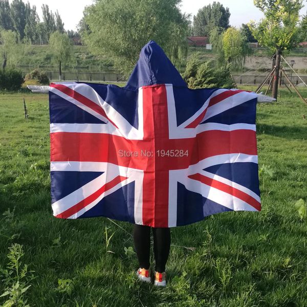 Zubehör Vereinigtes Königreich Flaggenumhang UK Body Flag Banner 3x5ft Polyester World Country Sports Fans Flaggenumhang, kostenloser Versand